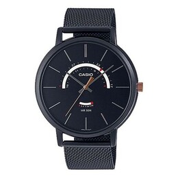 Часы Men's Casio Dress Series Waterproof Quartz Dial 43mm Stainless Steel Strap Watch Mens Black Analog, черный mtp-b105mb-1av | black