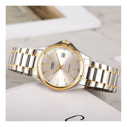 Часы Casio Waterproof Stainless Steel Strap Quartz Gold Analog, желтый ltp-1183g-7a | gold