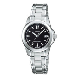 Часы Casio Minimalistic Fashion Steel Strip Waterproof Quartz Watch Black Stainless Steel Strap, черный ltp-1215a-1a2 | default color