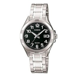 Часы Casio Quartz Waterproof Black Analog, черный ltp-1308d-1bvdf | black