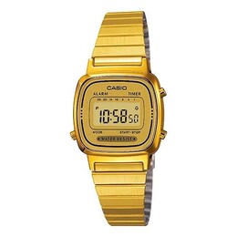 Часы Casio Waterproof Sports Unisex Gold Digital, желтый la670wga-9 | gold