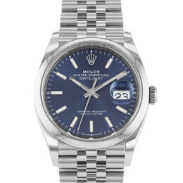 Pre-owned Rolex Datejust 36 Automatic Chronometer Blue Dial Mens Watch Ref: 126200 BLSJ