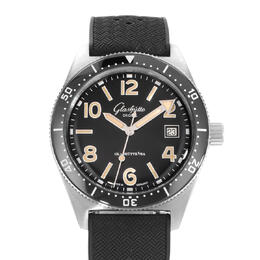 Pre-owned Glashutte Original Seaq Black Dial Mens Watch 1-39-11-06-80-06