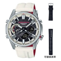 Часы Casio Edifice Smart Analog-Digital Watch 'Silver Black Red', белый ecb-s100hr-1apr | white