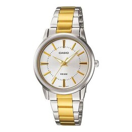 Часы Casio 50m Waterproof Gold Color Stainless Steel Strap Couple Unisex Mens Analog, мультиколор ltp-1303sg-7av | multi-color