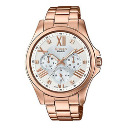 Часы Casio SHEEN Waterproof Rose Gold Analog, розовый she-3806pg-7a | rose gold