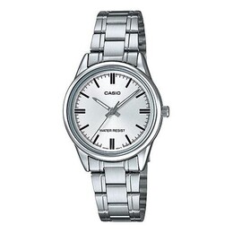 Часы Casio Waterproof Stainless Steel Strap Quartz Silver Analog, цвет silver ltp-v005d-7a | silver