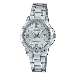 Часы Casio Female DRESS Japan / South Korea Fashion Silver Analog, цвет silver ltp-v004d-7b2udf | silver
