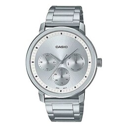Часы Casio Dress Analog Watch 'Black Silver Metallic', цвет silver mtp-b305d-7ev | silver
