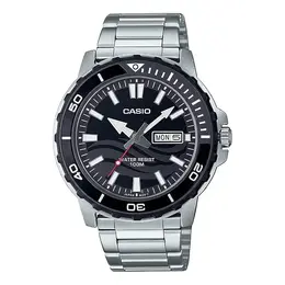 Часы analog 'silver' Casio, черный mtd-125d-1a1vdf | silver black