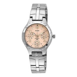 Часы analog 'silver' Casio, серебряный ltp-2064a-4av | silver/salmon pink