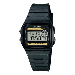 Часы Casio Quartz Waterproof Sports Unisex Mens Black/Yellow Digital, черный f-94wa-9g | black/yellow