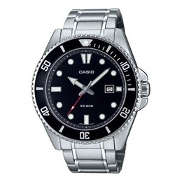 Часы analog 'silver' Casio, серебряный mdv-107d-1a1 | silver/black