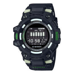 Часы g-shock digital 'black' Casio, черный gbd-100lm-1prt | black/green/white