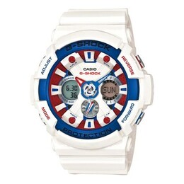 Часы Casio G-Shock Analog-Digital 'White', белый ga-201tr-7er | white