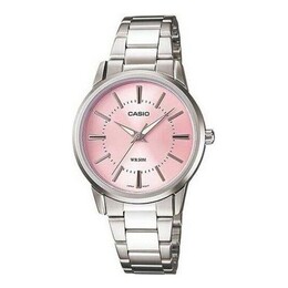 Часы Casio Waterproof Stainless Steel Strap Pink Analog, розовый ltp-1303d-4a | pink