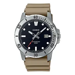 Часы analog 'sandy brown' Casio, коричневый mtp-vd01-5ev | sandy brown/black/silver