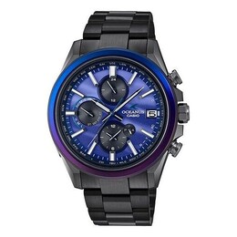 Часы Men's Casio Quartz Watch Sapphire Fully Automatic Calendar Blue Sapphire Crystal Mens, синий ocw-t4000awb-2ajf | default color