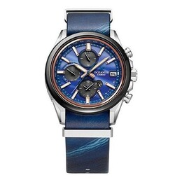 Часы Men's Casio Quartz Watch Sapphire Leather Strap Blue Sapphire Crystal Mens, синий ocw-t4000ale-2ajr | default color