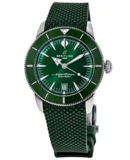 Breitling Superocean Heritage B31 ab3112361l1s1, Automatic 44mm Green Dial Rubber Strap Men's Watch