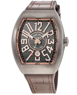 Franck Muller Vanguard V45SCDTBR5N: Titanium & Rose Gold Grey Dial Men's Watch