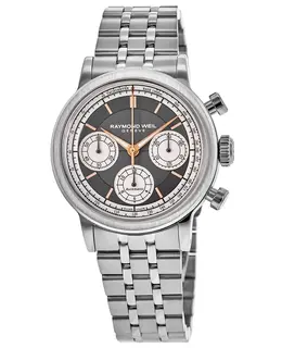Raymond Weil Millesime Automatic Chronograph Model:7765-ST-60651 - 39mm Stainless Steel Grey Dial Men's Watch