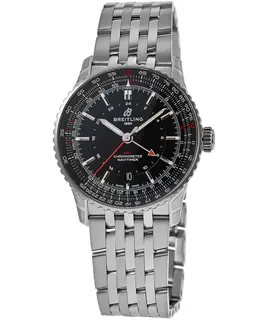 Breitling Navitimer Automatic 41 GMT Black Dial Steel Men's Watch - Model A32310251B1A1
