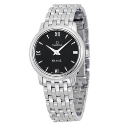 Omega DeVille Prestige Black Dial Stainless Steel Ladies Watch 42410276001001 424.10.27.60.01.001