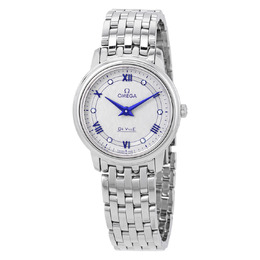 Omega De Ville Diamond Grey Dial Ladies Watch 424.10.27.60.56.002