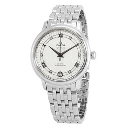 Omega De Ville Automatic Diamond Silver Dial Ladies Watch 424.10.33.20.52.002