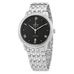 Omega De Ville Prestige Automatic Chronometer Black Dial Mens Watch 424.10.40.20.01.002