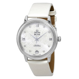 Omega DeVille Prestige Mother of Pearl Butterfly Dial Ladies Watch 424.12.33.20.55.001