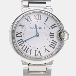 Cartier Ballon Bleu W69011Z4 Quartz Silver Stainless Steel Men's Wristwatch 36 mm 1195568
