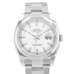 Pre-owned Rolex Datejust 36 White Dial Mens Watch Ref: 116200 WSO