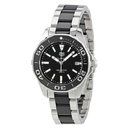 Pre-owned Tag Heuer Aquaracer Black Dial Ladies Watch way131a.ba0913