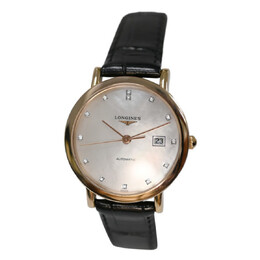 Pre-owned Longines Elegant Collection Diamond Mother of Pearl Dial Ladies Watch L4.287.8.87.0