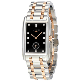 Pre-owned Longines Dolcevita Diamond Black Dial Ladies Watch L5.512.5.57.7