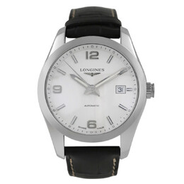 Pre-owned Longines Conquest Classic Mens Silver Dial Watch l2.785.4.76.3