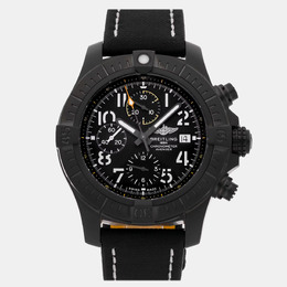 Pre-Owned Breitling Avenger Chronograph Night Mission Automatic Men's Wristwatch - 45mm Black Titanium Case, Ref: V13317101B1X2