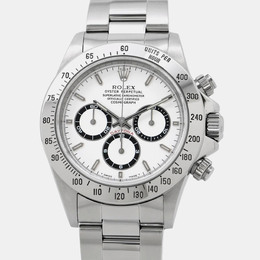 Rolex Cosmograph Daytona Reference L16520 - Automatic Mechanical Movement with Zenith Caliber, White Dial Stainless Steel Men's Watch 40mm