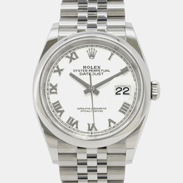 Rolex Datejust 126200 Automatic White Stainless Steel Men's Wristwatch, Ref. 1197615