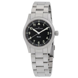 HAMILTON KHAKI FIELD QUARTZ BLACK DIAL LADIES WATCH H69301130