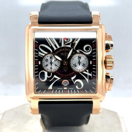 Franck Muller Conquistador Chronograph Automatic 10000 H CC Black Dial Mens Watch