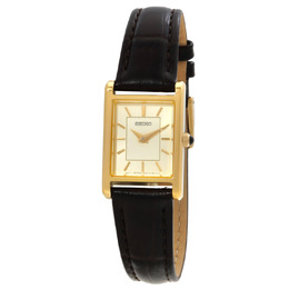 Seiko Classic Quartz Gold Dial Ladies Watch SWR110P1