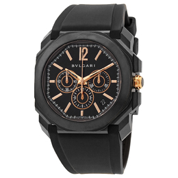 BGO41BBSVDCH Bulgari Pre-Owned Octo Chronograph Black Dial Mens Watch