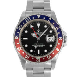 Pre-owned Rolex GMT-Master II Series 1670 (BKSO) Mens Automatic Black Dial Watch