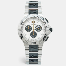 Fendi Silver Dial Two-tone Chronometer Herenhorloge Artikelnummer 1199602
