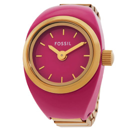 Fossil Watch Ring ES5414 Pink Dial Ladies' Watch