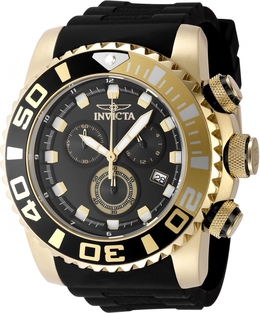 Invicta Sea Hunter Chronograph GMT Quartz Black Dial Mens Watch Model No. 48988