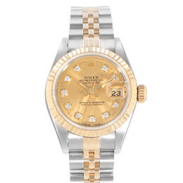 Pre-owned Rolex Datejust 26 Automatic Chronometer Diamond Dial Ladies Watch Ref. 69173 CDJ